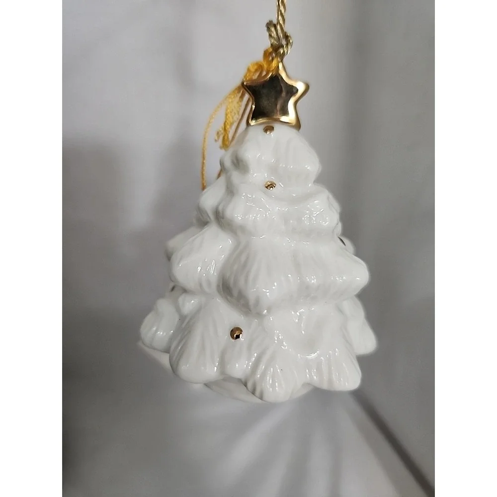 Mikasa Holiday Elegance Christmas Tree Ornament With Gold Accent Fine‎ China
